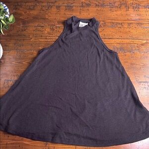 Free People Sleeveless Black ribbed Top